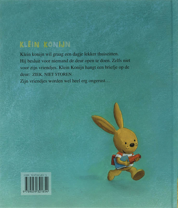 Achterkant van Een dagje vrij voor klein konijn