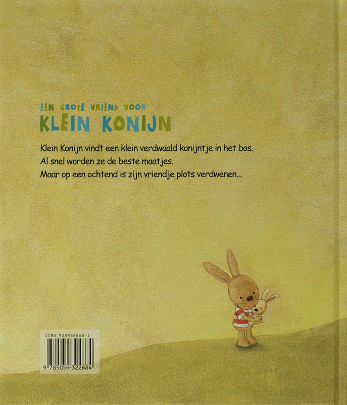 Achterkant van Een grote vriend voor klein konijn
