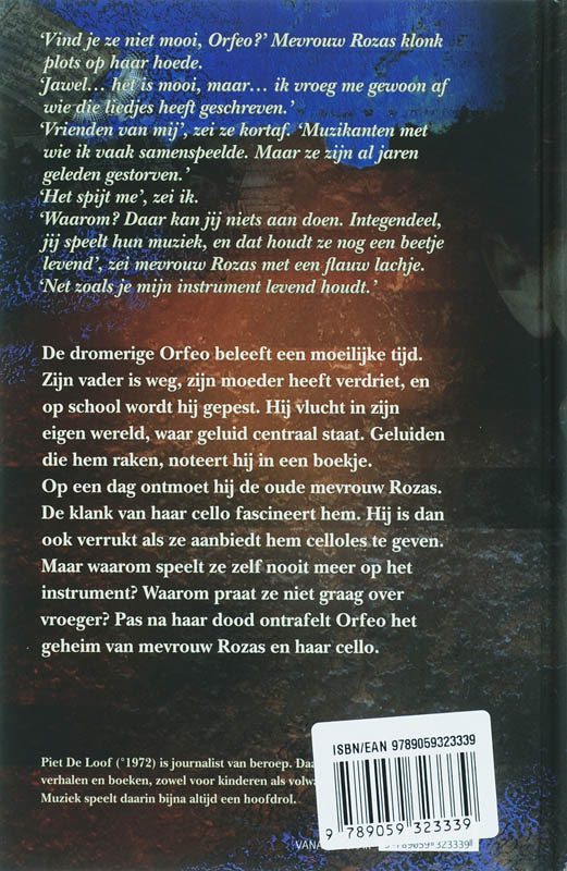Achterkant van De cello van mevrouw Rosas