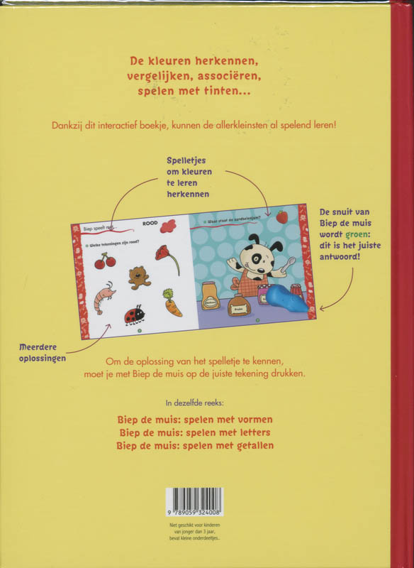 Achterkant van Spelen met kleuren