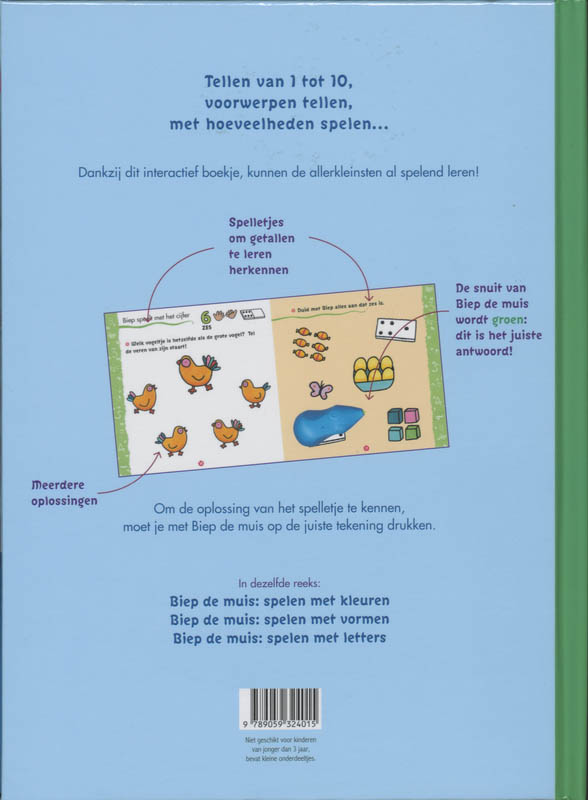 Achterkant van Spelen met getallen