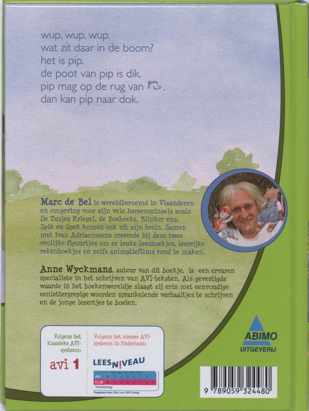 Achterkant van De poot van Pip