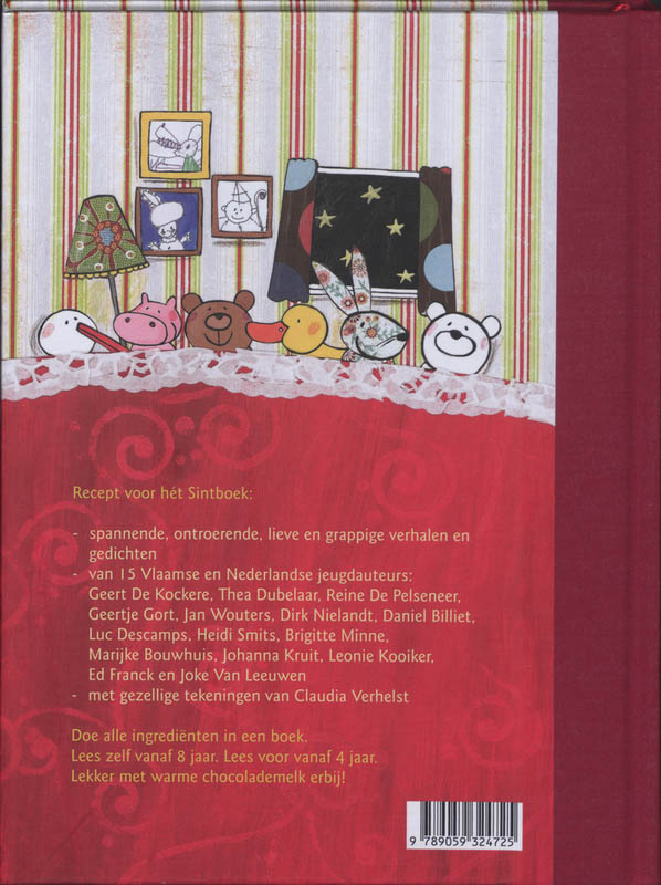 Achterkant van Het sintboek
