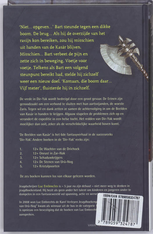 Achterkant van De beelden van Kasar