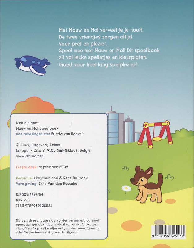 Achterkant van Speelboek