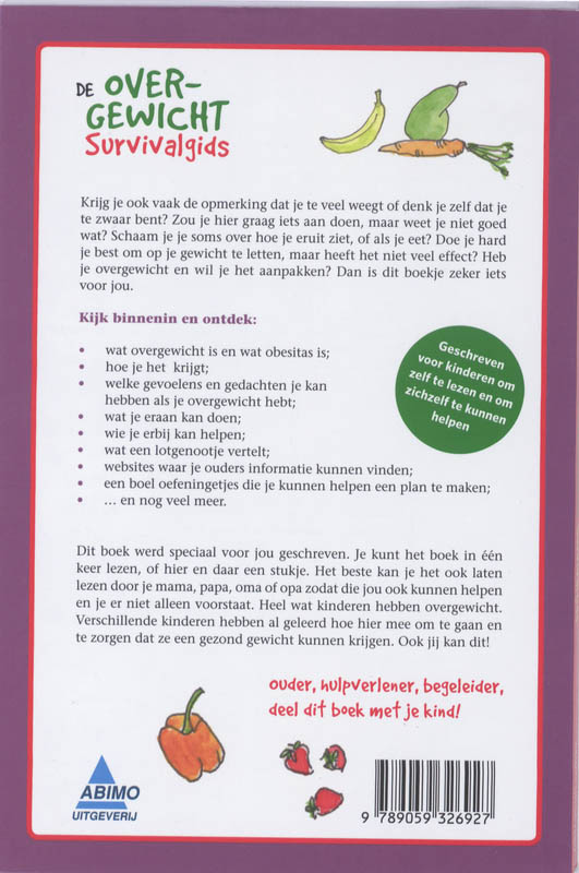 Achterkant van De overgewicht survivalgids