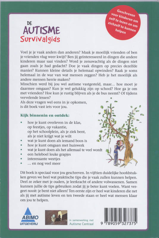 Achterkant van De autisme survivalgids