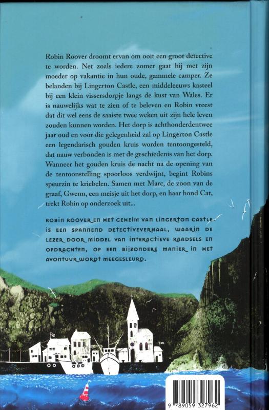 Achterkant van Robin Roover en het geheim van Lingerton Castle