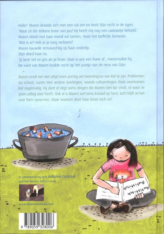 Achterkant van Mijn broer heeft autisme, autisme,...autisme!!