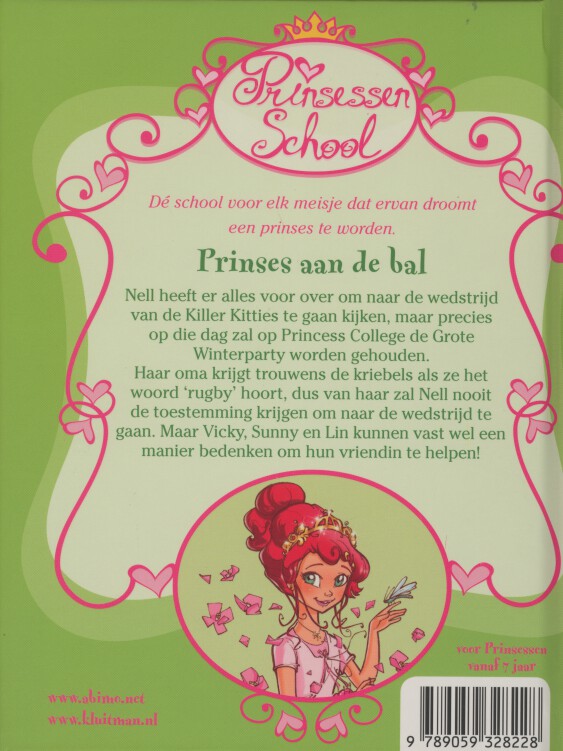 Achterkant van Prinses aan de bal