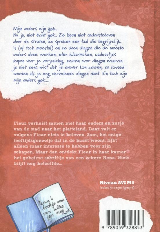 Achterkant van De ontdekking van Fleur