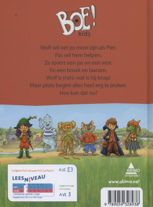 Achterkant van Wolf heeft jeuk