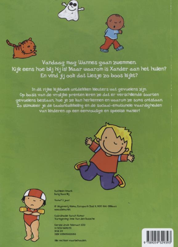 Achterkant van Bang boos blij