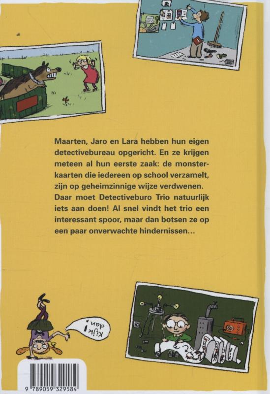 Achterkant van De verdwenen monsterkaarten