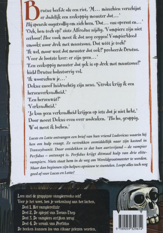 Achterkant van De wraak van Perfidus