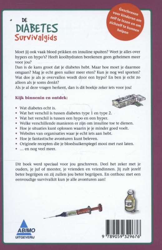 Achterkant van De diabetes survivalgids