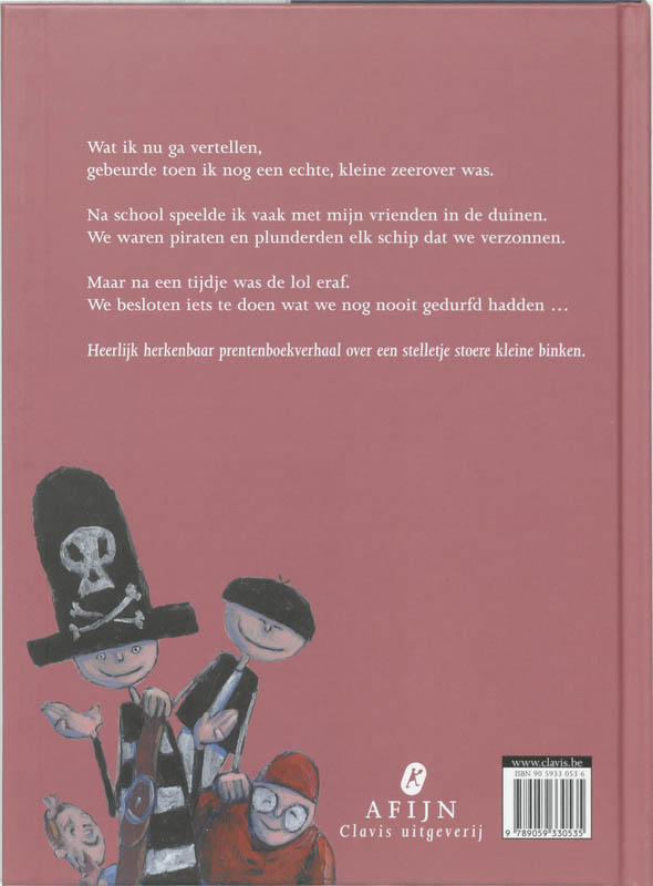 Achterkant van Wij zijn piraten