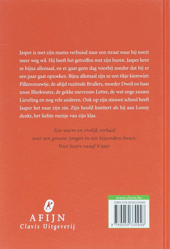 Achterkant van Het knettert in Jaspers hoofd