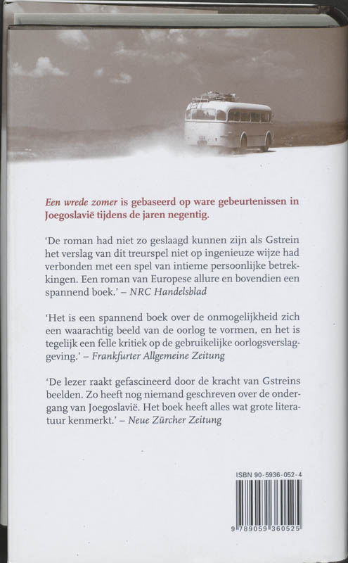 Achterkant van Een wrede zomer