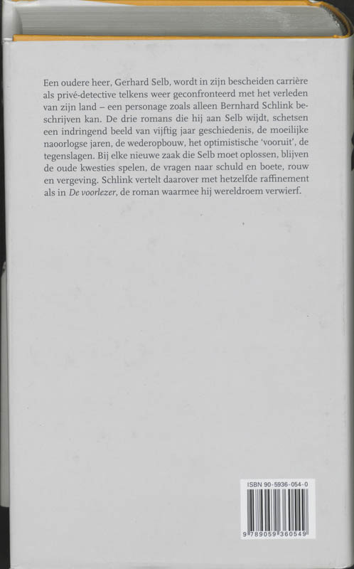 Achterkant van De oude zonden