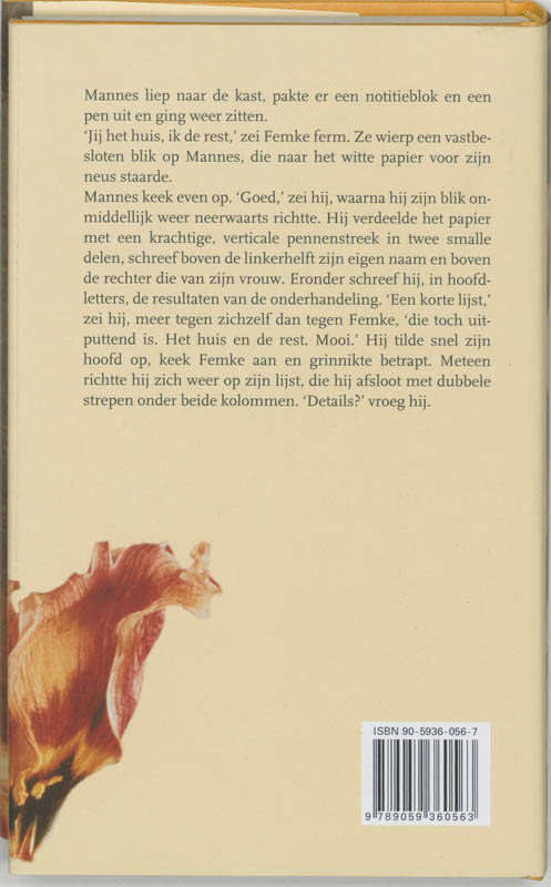 Achterkant van De helft van liefde