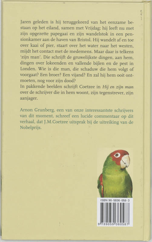 Achterkant van Hij en zijn man