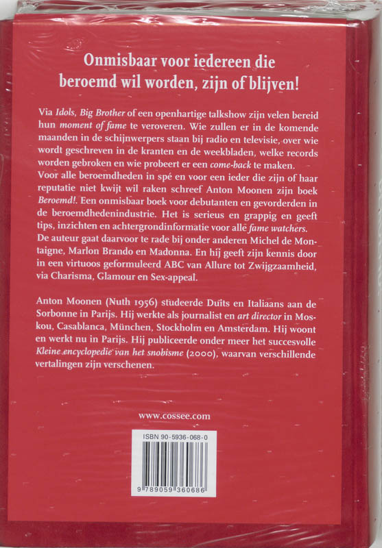 Achterkant van Beroemd!