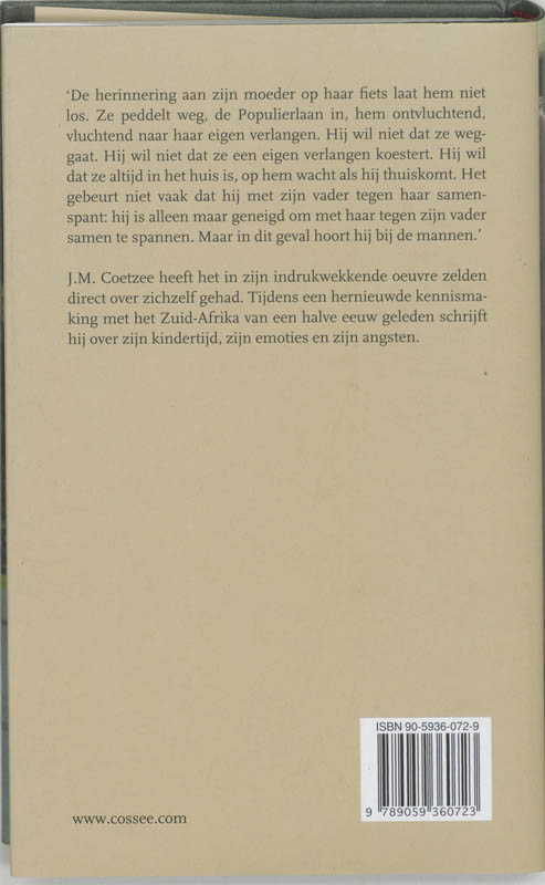 Achterkant van Jongensjaren