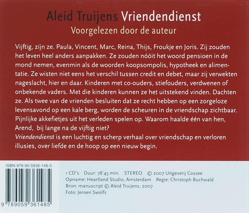 Achterkant van Vriendendienst
