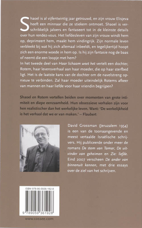 Achterkant van Haar lichaam weet het