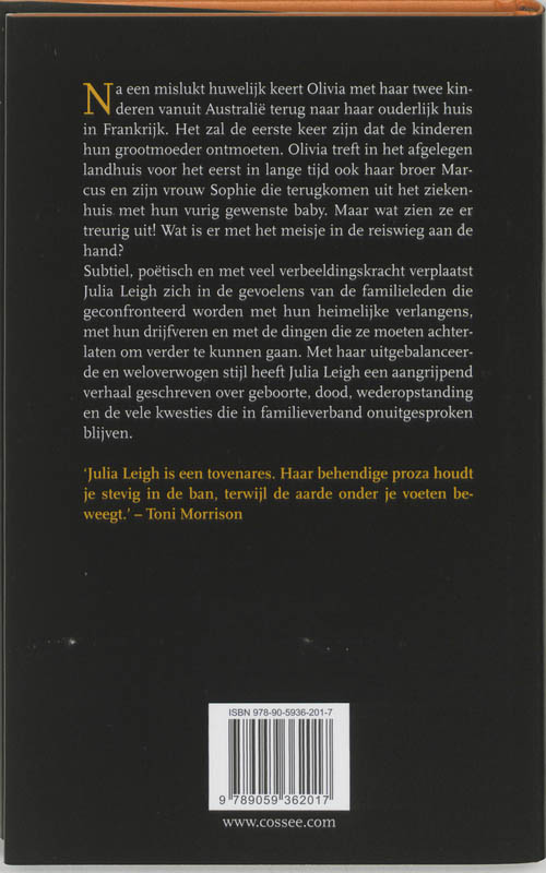 Achterkant van Uitgesteld afscheid