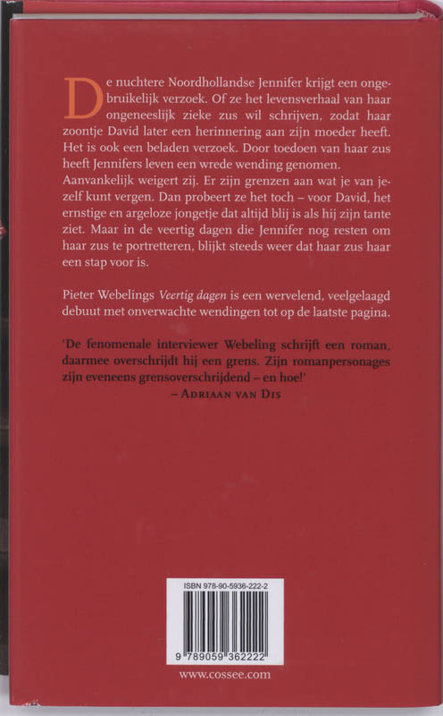 Achterkant van Veertig dagen