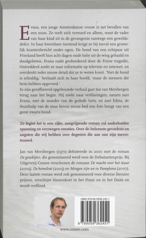 Achterkant van Zo begint het