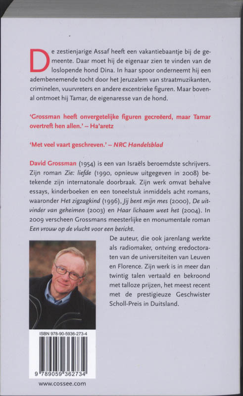 Achterkant van De stem van Tamar