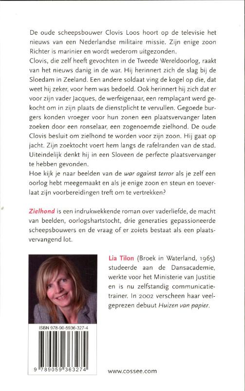 Achterkant van Zielhond