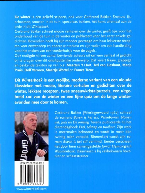 Achterkant van Winterboek