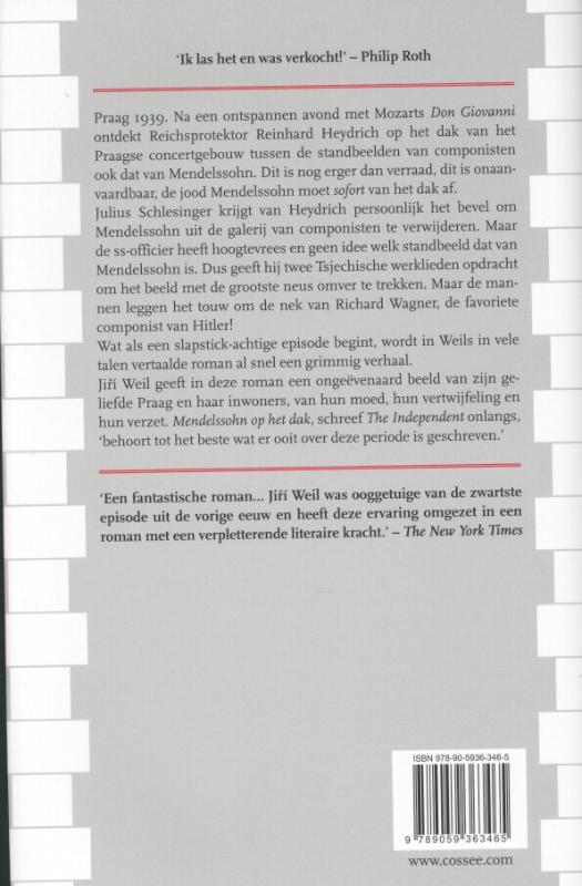 Achterkant van Mendelssohn op het dak