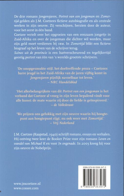 Achterkant van Scenes uit de provincie