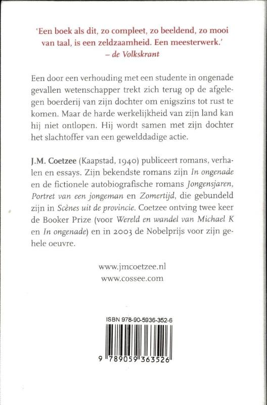 Achterkant van In ongenade