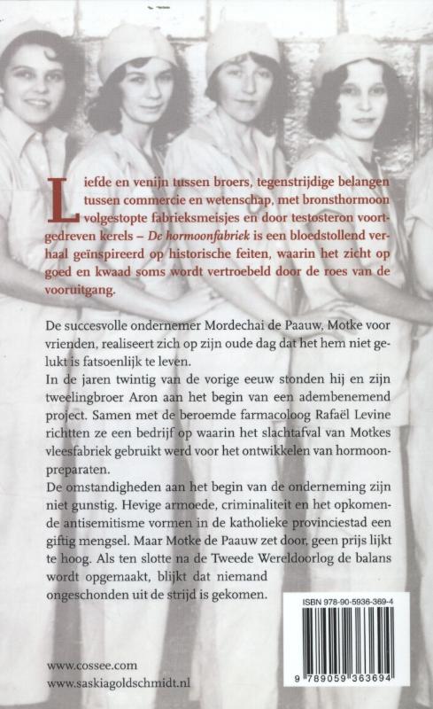 Achterkant van De hormoonfabriek