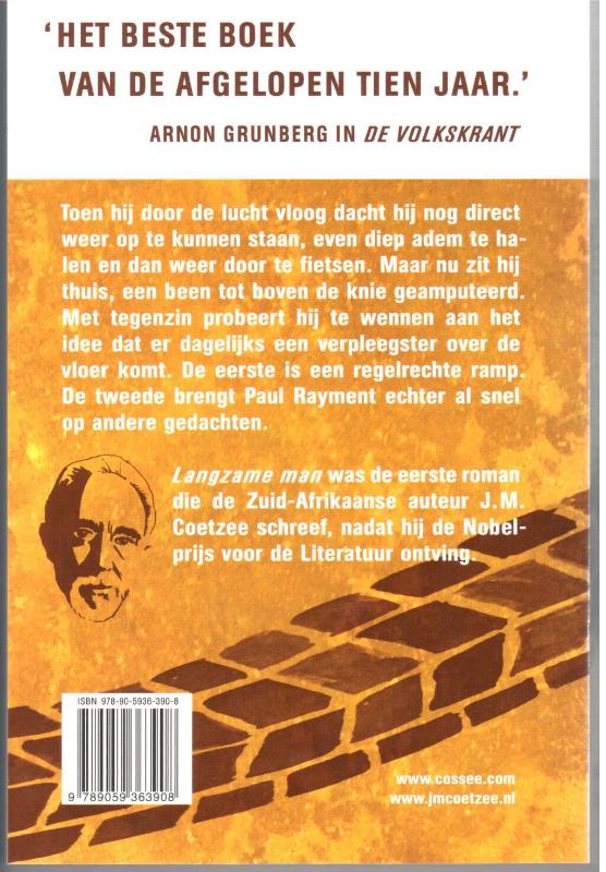 Achterkant van Langzame man