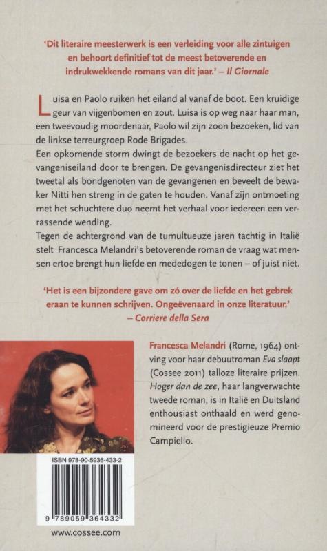 Achterkant van Hoger dan de zee