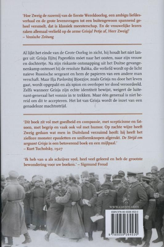 Achterkant van De strijd om sergeant Grisja
