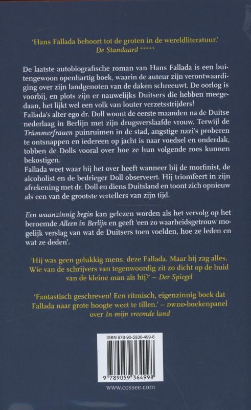 Achterkant van Een waanzinnig begin