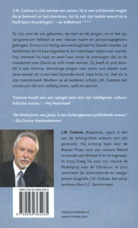 Achterkant van De kinderjaren van Jezus