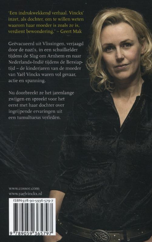 Achterkant van De oorlog van mijn moeder