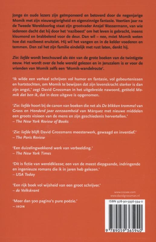 Achterkant van Zie: liefde
