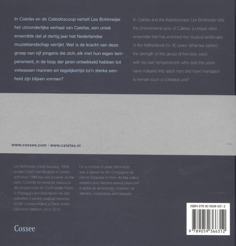 Achterkant van Calefax en de caleidoscoop