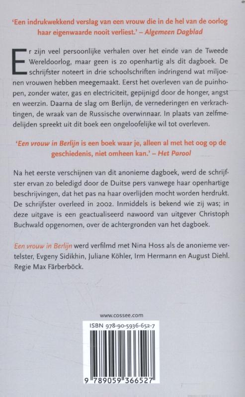 Achterkant van Een vrouw in Berlijn