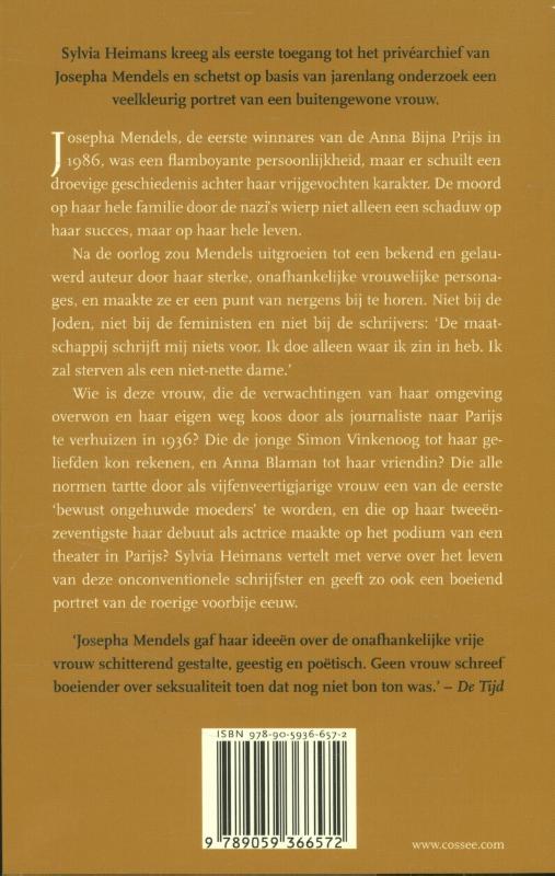 Achterkant van Josepha Mendels
